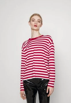 Monki Langarmshirt - Red/white | Damen