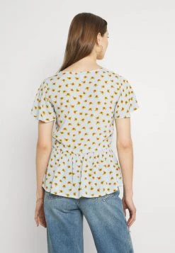 Monki Bluse - Blue Dusty Light | Damen -Monki Verkäufe 2022 f18080caef1a42418ea1c2f603fb7b59