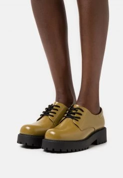 Monki Damen Schnürer - Beige Medium Dusty