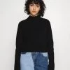 Monki Damen Strickpullover - Black