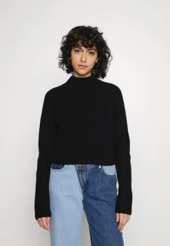 Monki Damen Strickpullover - Black