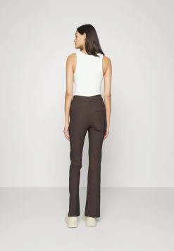 Monki Damen Stoffhose - Dark Brown -Monki Verkäufe 2022 f512d36b889c4eb5beffc08209498237