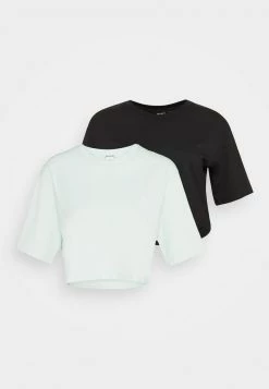 Monki Damen ELINA TOP 2 PACK - T-Shirt Basic - Green Dusty Light/white -Monki Verkäufe 2022 f58ac245e77e4c6b994503b281c247eb