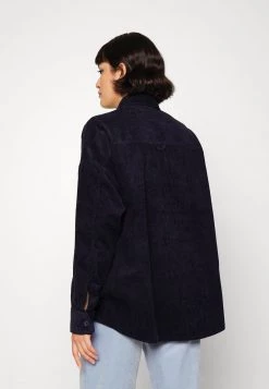 Monki Damen Hemdbluse - Dark Blue -Monki Verkäufe 2022 f5c4a7772a4340f68cf1011bff50c896