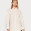 Monki Damen Bluse - White Dusty Light