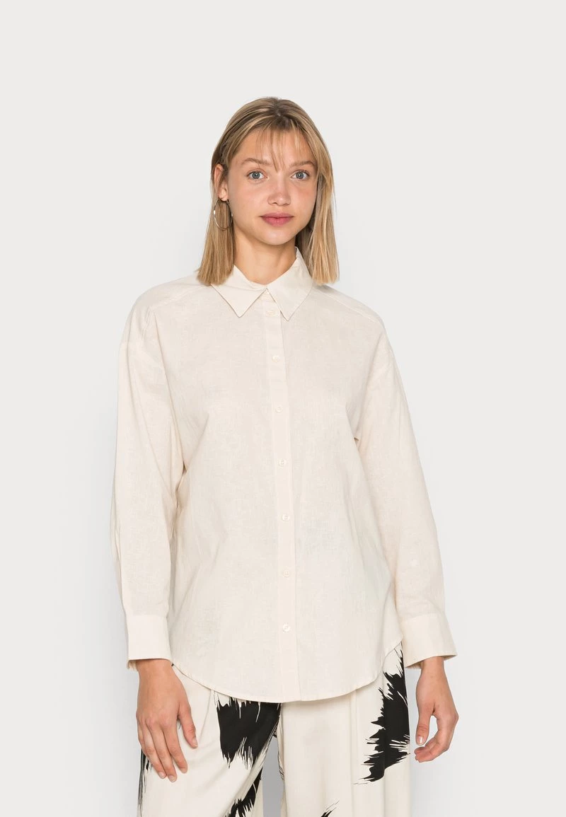 Monki Damen Bluse - White Dusty Light 1 Monki Damen Bluse - White Dusty Light