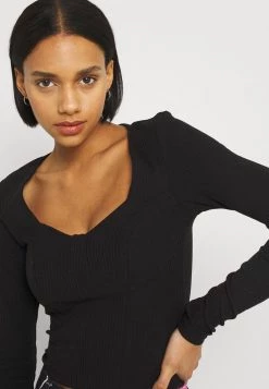 Monki Langarmshirt - Black | Damen -Monki Verkäufe 2022 f7d2fc9c0e6146119512c3405d6514ee