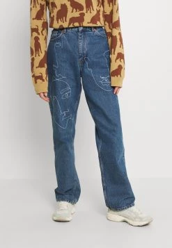 Monki TAIKI FACES - Jeans Relaxed Fit - Faces | Damen