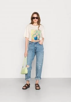 Monki Damen T-Shirt Print - White/multi Coloured -Monki Verkäufe 2022 fb92c999efd64a94a6480fc563b7f1b5