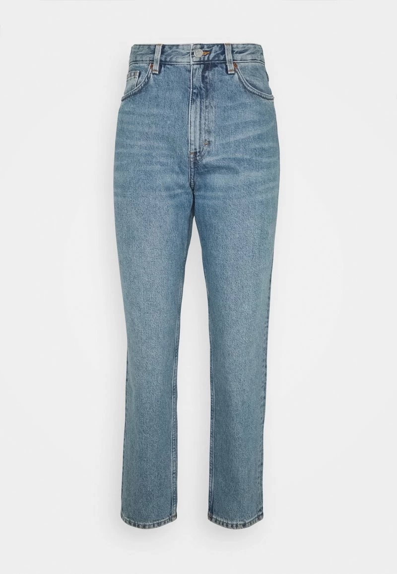 Monki Damen TAIKI - Jeans Straight Leg - Blue Dusty Light 4 Monki Damen TAIKI - Jeans Straight Leg - Blue Dusty Light – Bild 4
