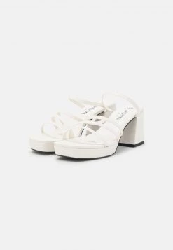 Monki Damen VEGAN ARIANNA - Pantolette Hoch - White Light -Monki Verkäufe 2022 ff8de89a6e32449bb570826b3879be32
