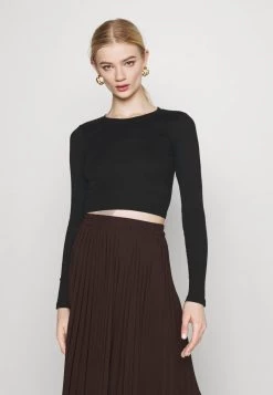 Monki Damen Langarmshirt - Green Light/black -Monki Verkäufe 2022 ffc9621512734c3f8d943731fab79eef